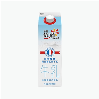 优诺全脂高温杀菌乳 950ml*6