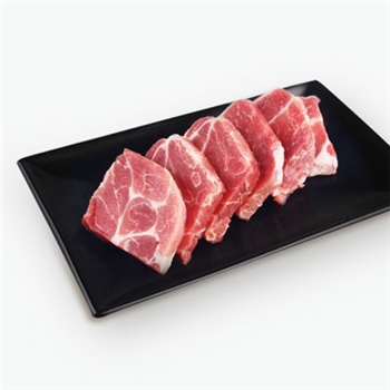 布瑞林 冰鲜法国猪颈肉片 350g*24