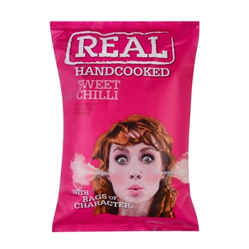 REAL瑞尔甜辣味手工制风味薯片150g