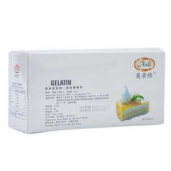 奥帝吉利丁片食用鱼胶粉明胶粉家用果冻粉家庭装慕斯蛋糕布丁烘焙1KG