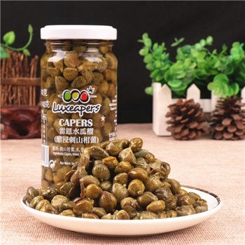 水瓜柳雷恩无枝水瓜榴240g *12西班牙原装进口 西餐酸豆角醋浸刺山柑